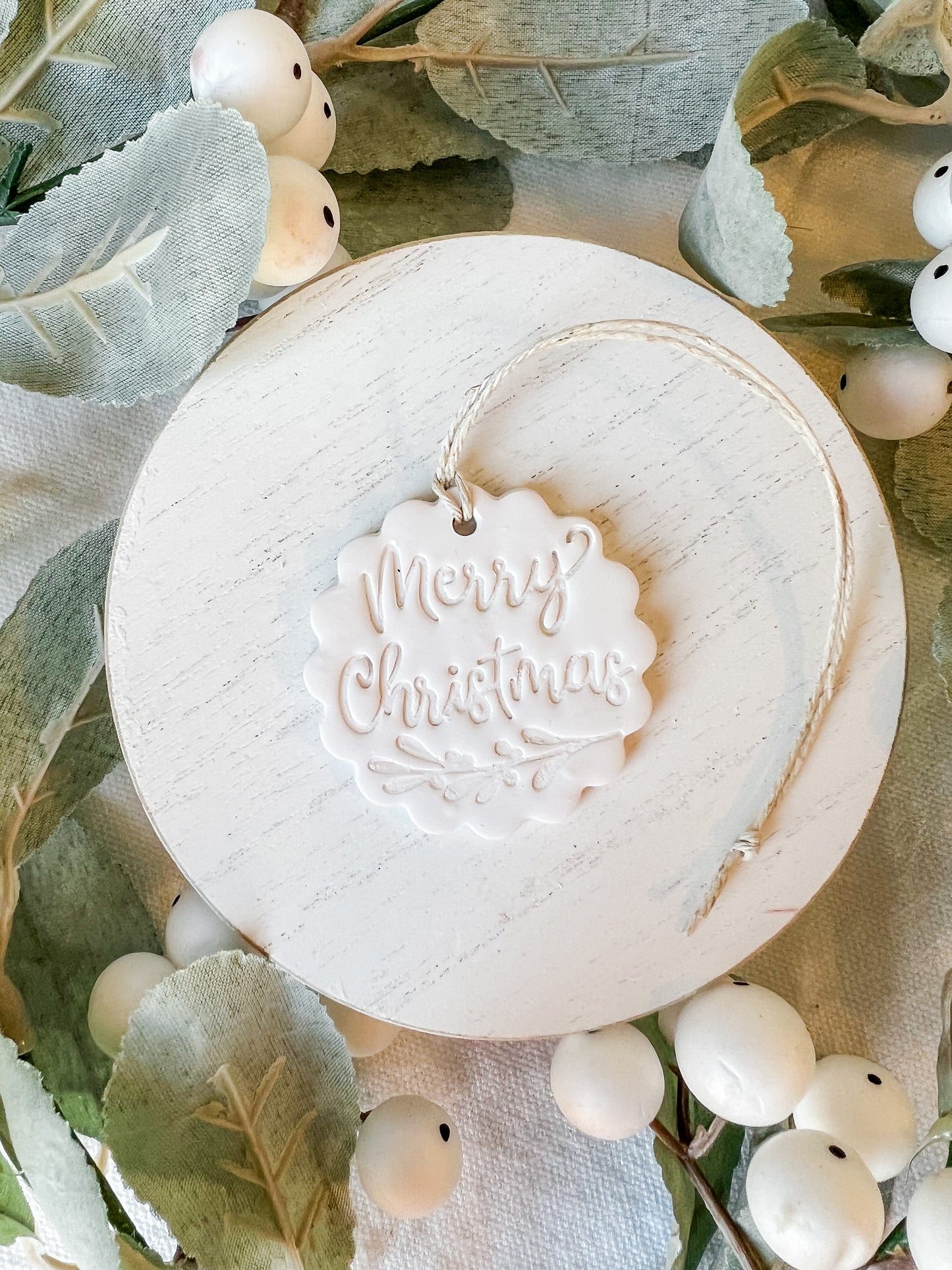 Polymer Clay Gift Tags - Christmas Tags, Mr. & Mrs. Tags, Thank You Tags