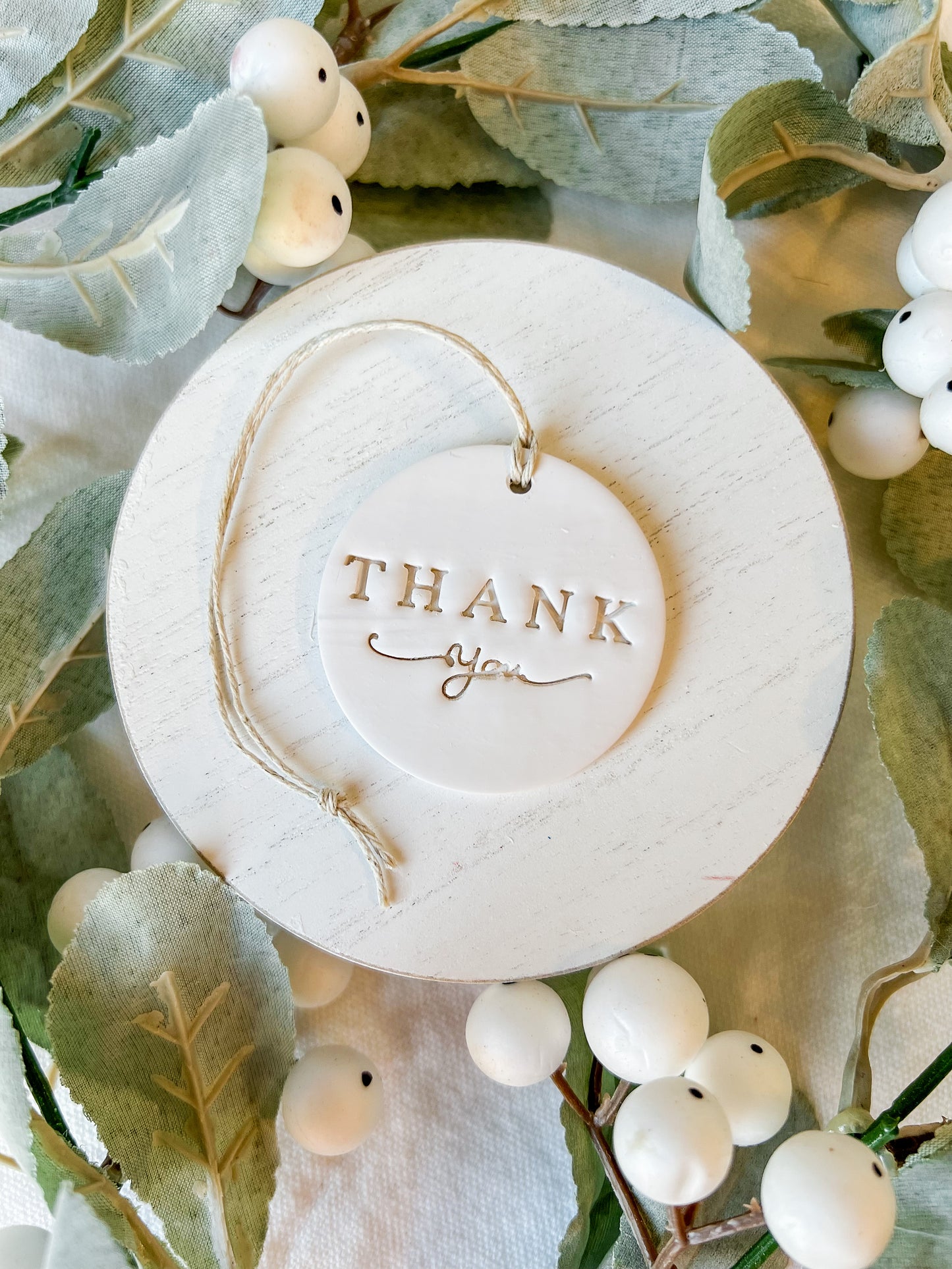 Polymer Clay Gift Tags - Christmas Tags, Mr. & Mrs. Tags, Thank You Tags