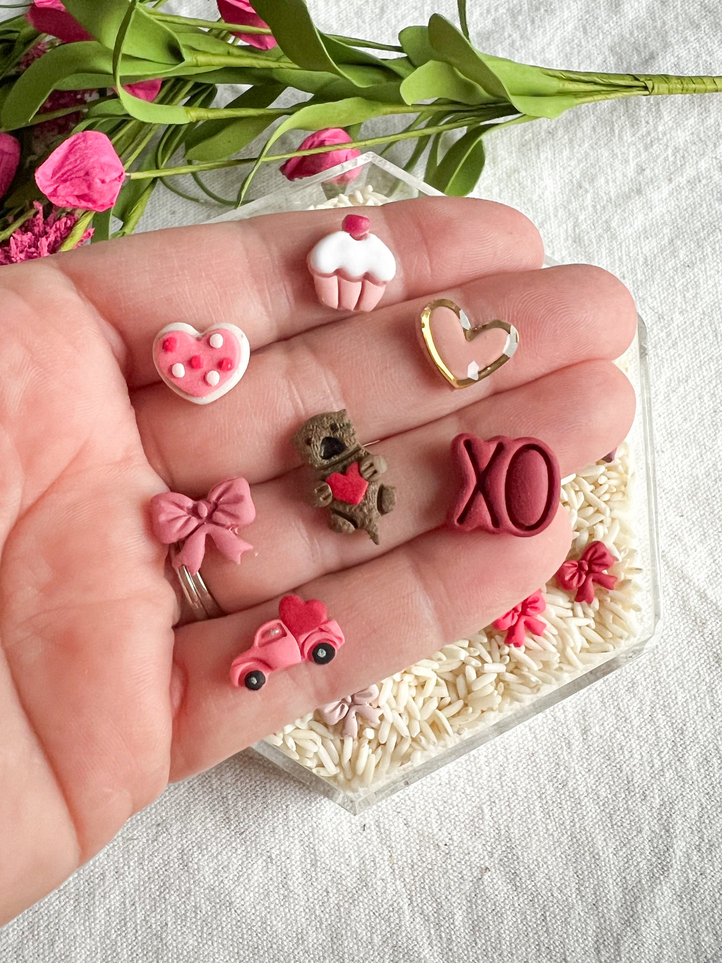 Valentine's Day, Floral, Love Inspired Studs