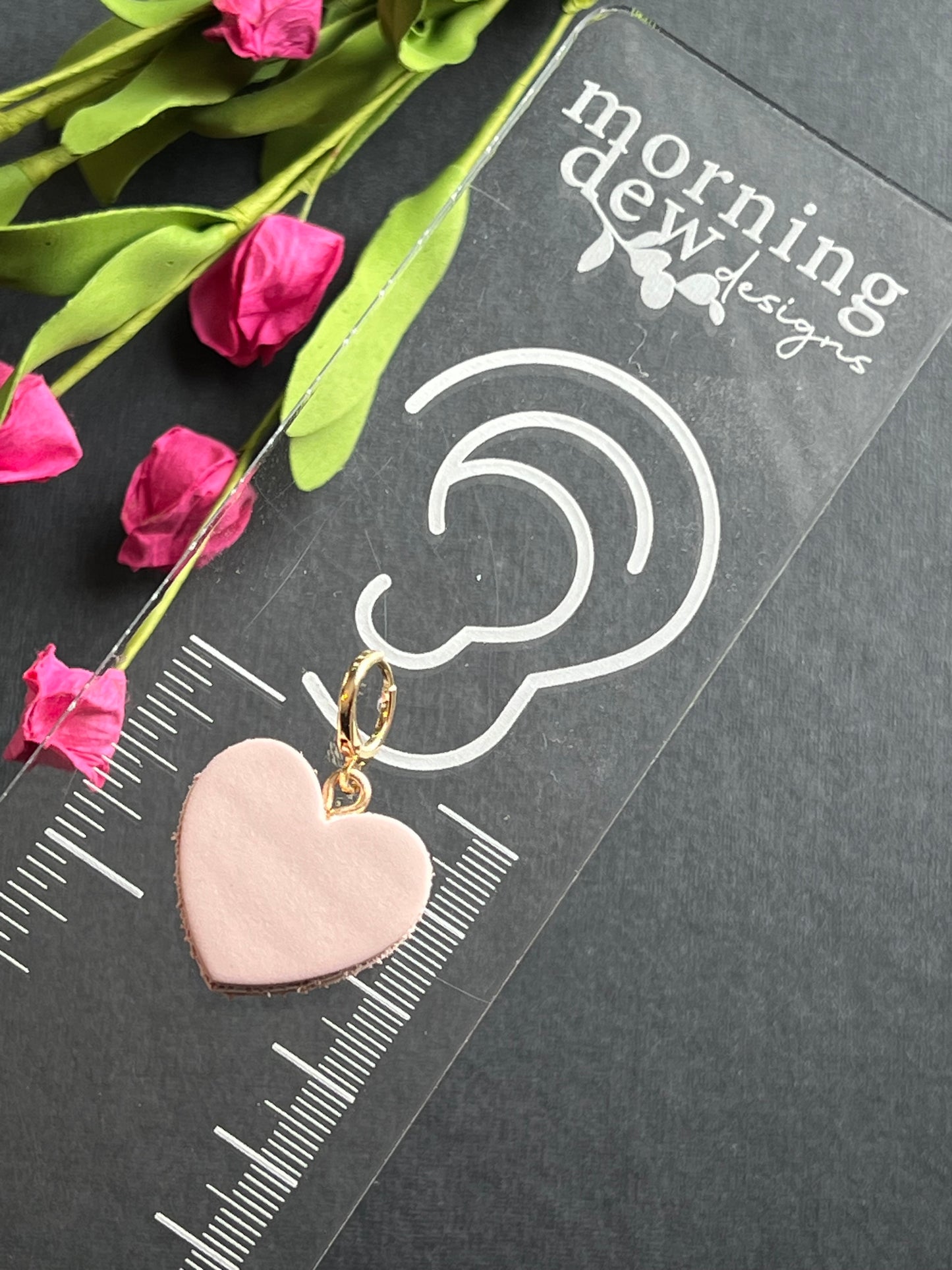 Heart Shaped Macarons Polymer Clay Earrings