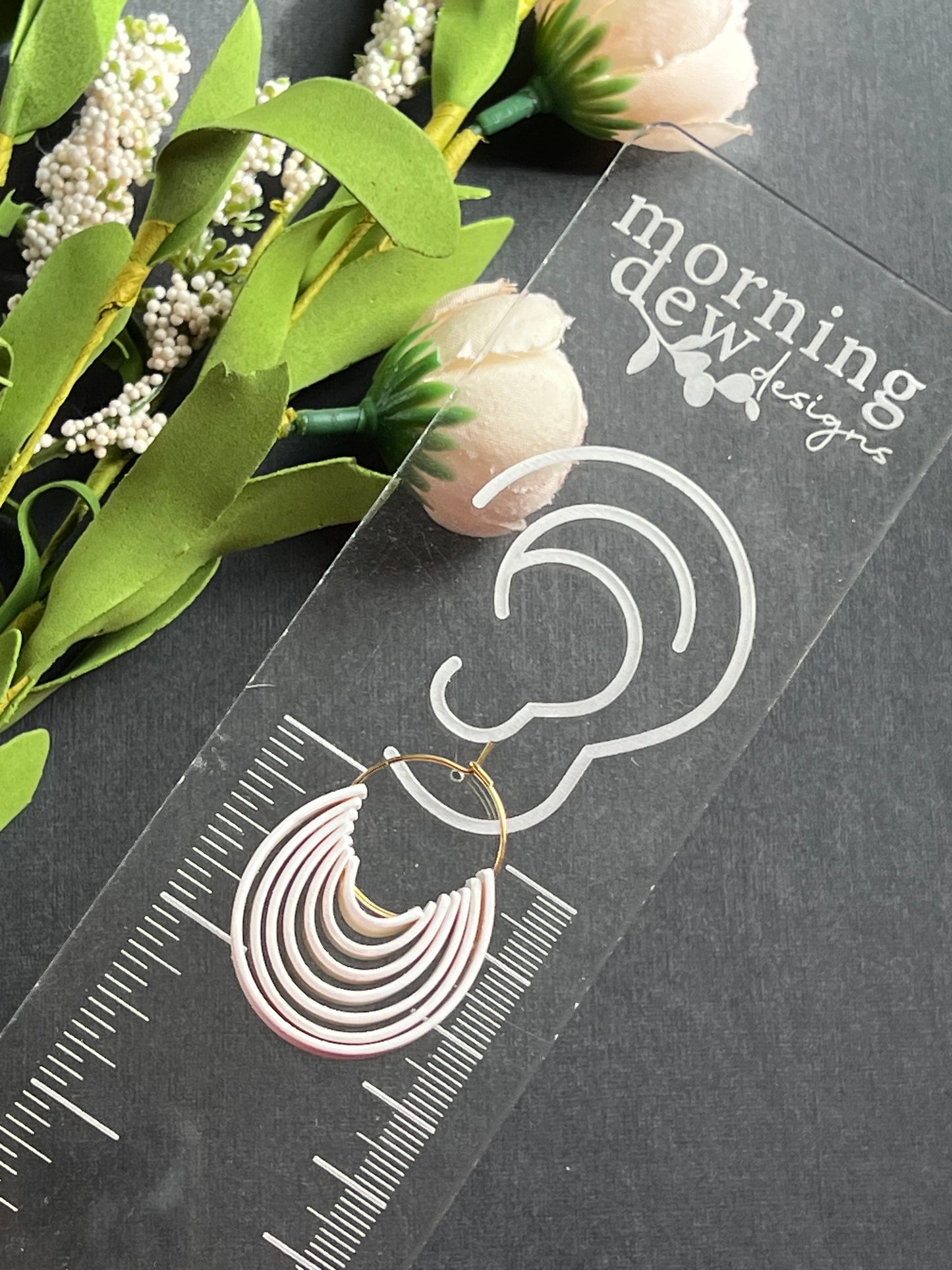 Ribbon Strips Polymer Clay Hoops