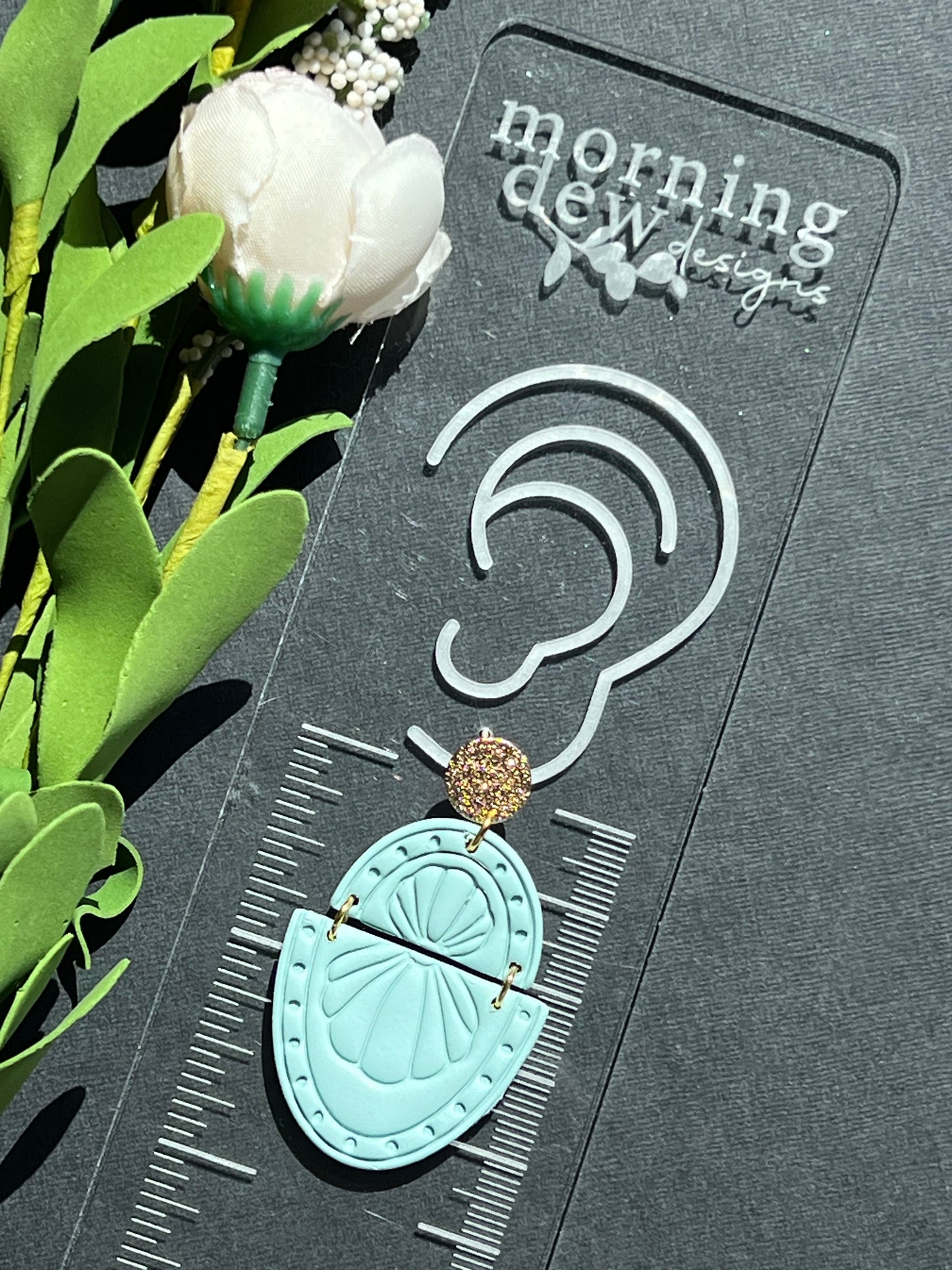 Bay Scallop Sea Shell Polymer Clay Earrings
