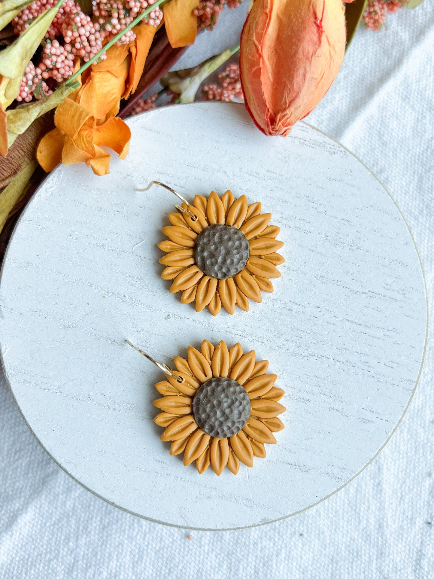 Boho Sunflower Dangles