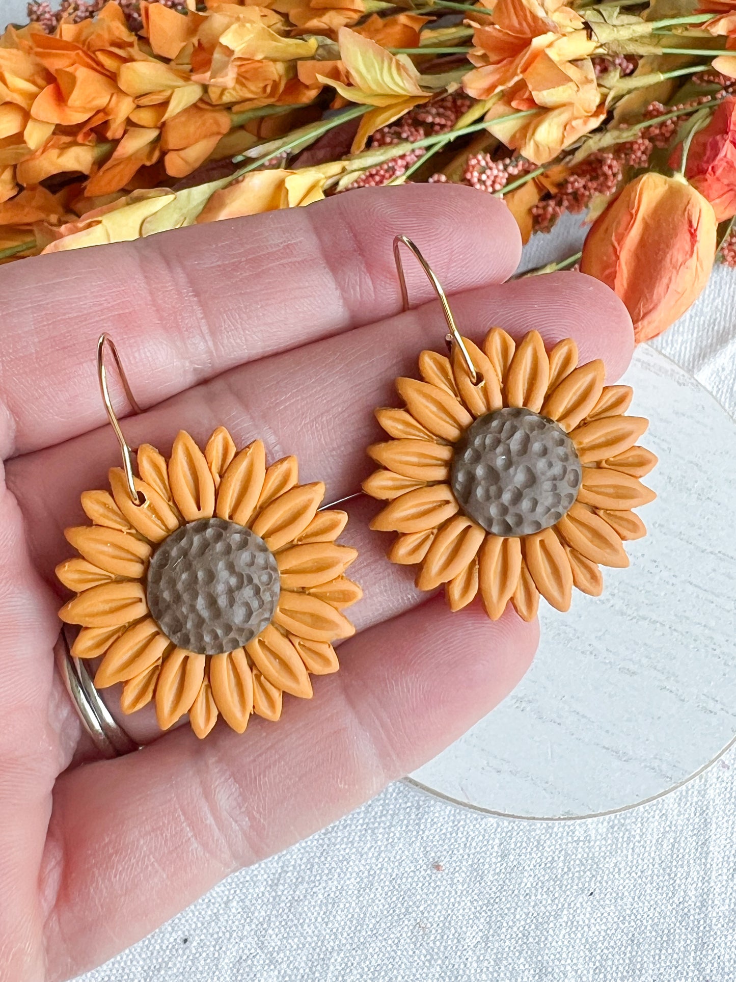 Boho Sunflower Dangles
