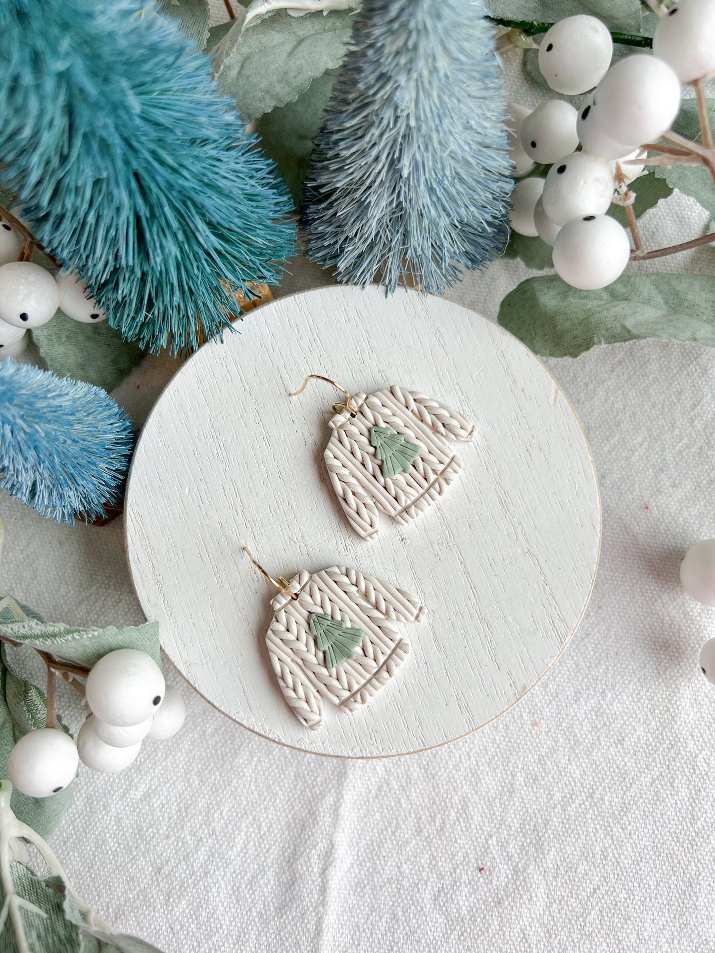 Christmas Tree Knit Christmas Sweater Dangles