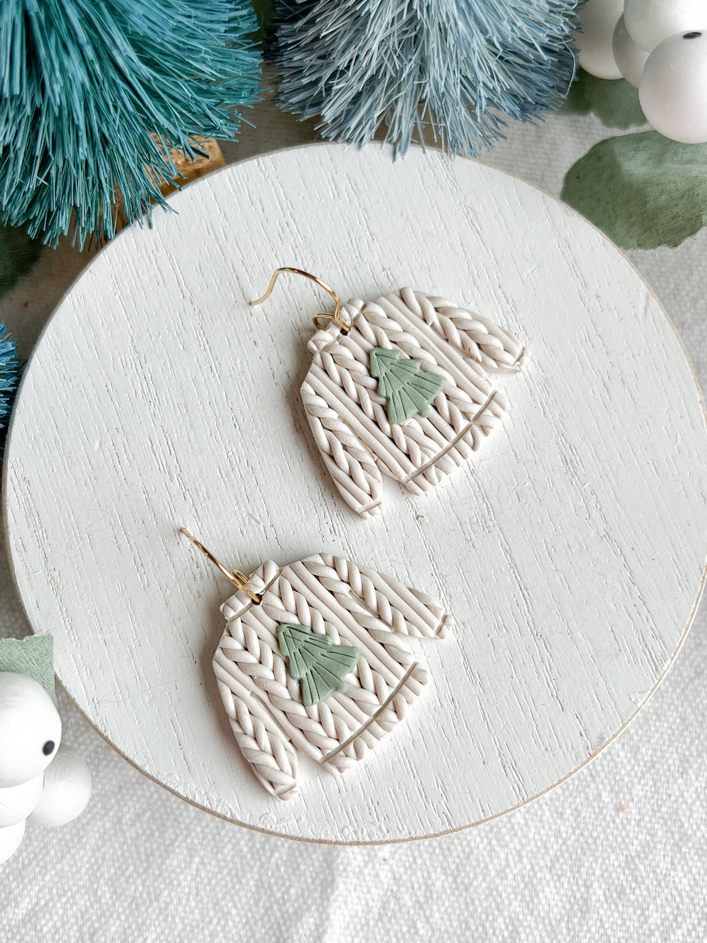 Christmas Tree Knit Christmas Sweater Dangles