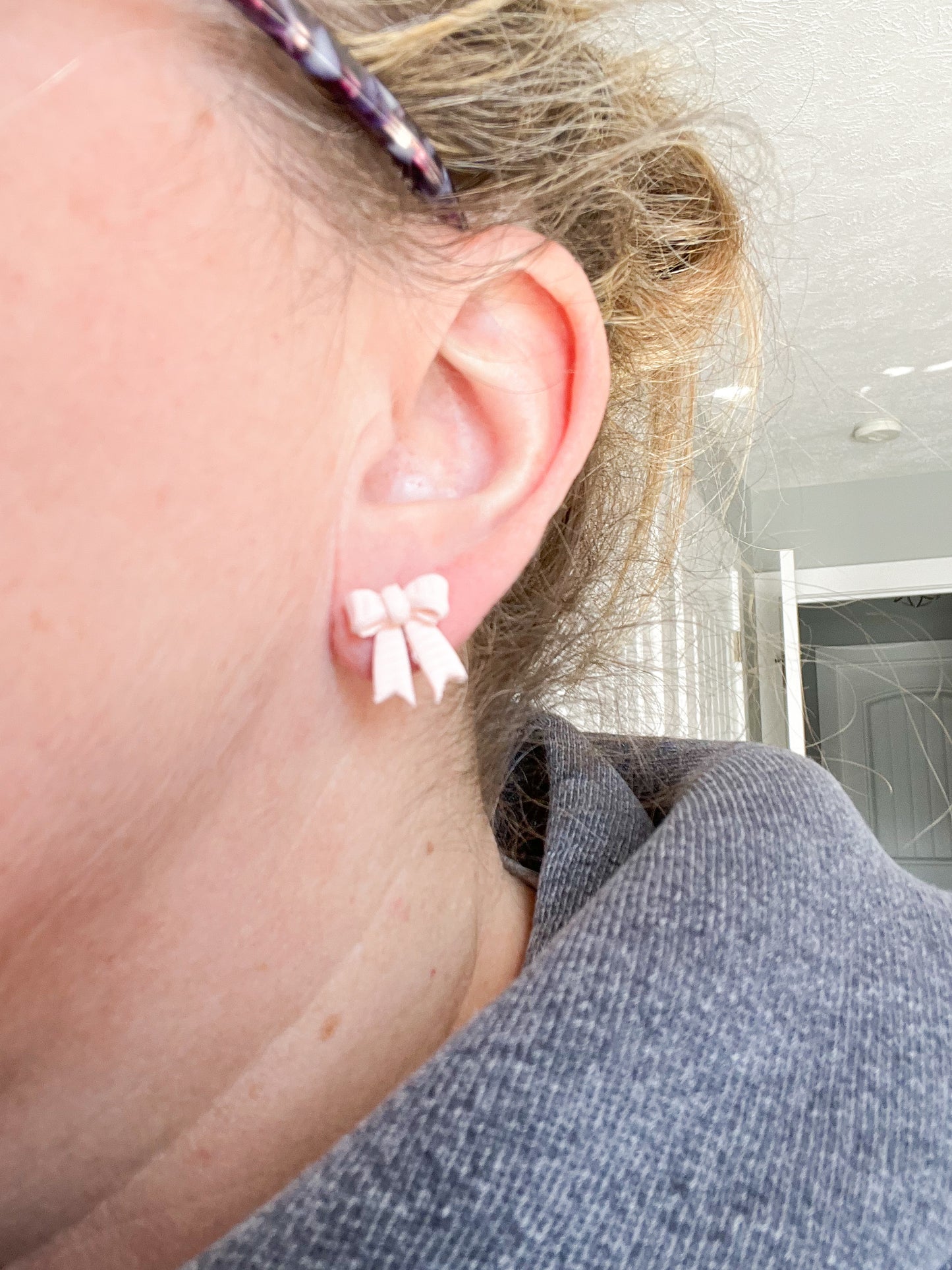 Spring Flower Inspired Polymer Clay Studs
