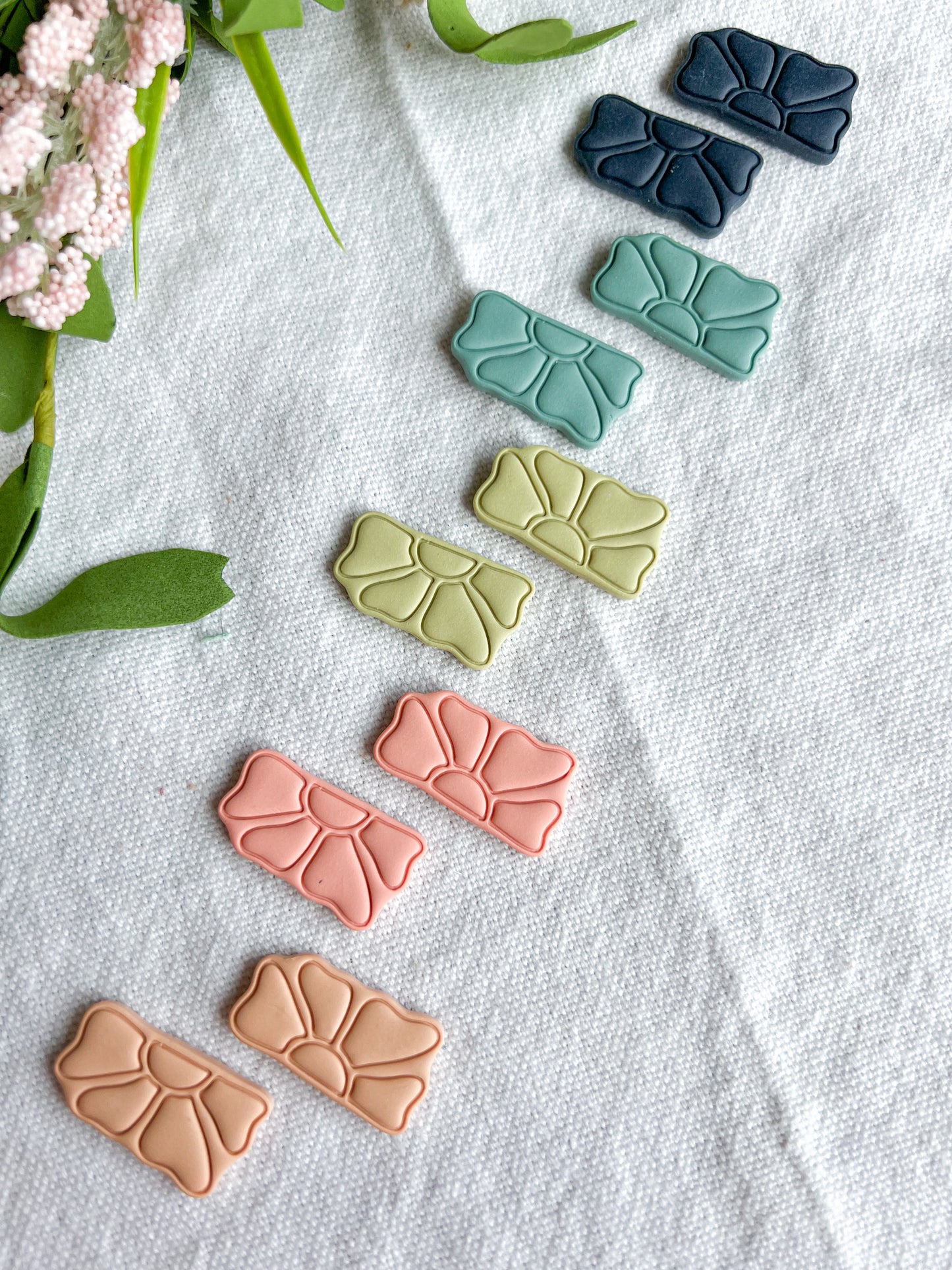 Matisse Flower Retro Colored Polymer Clay Studs