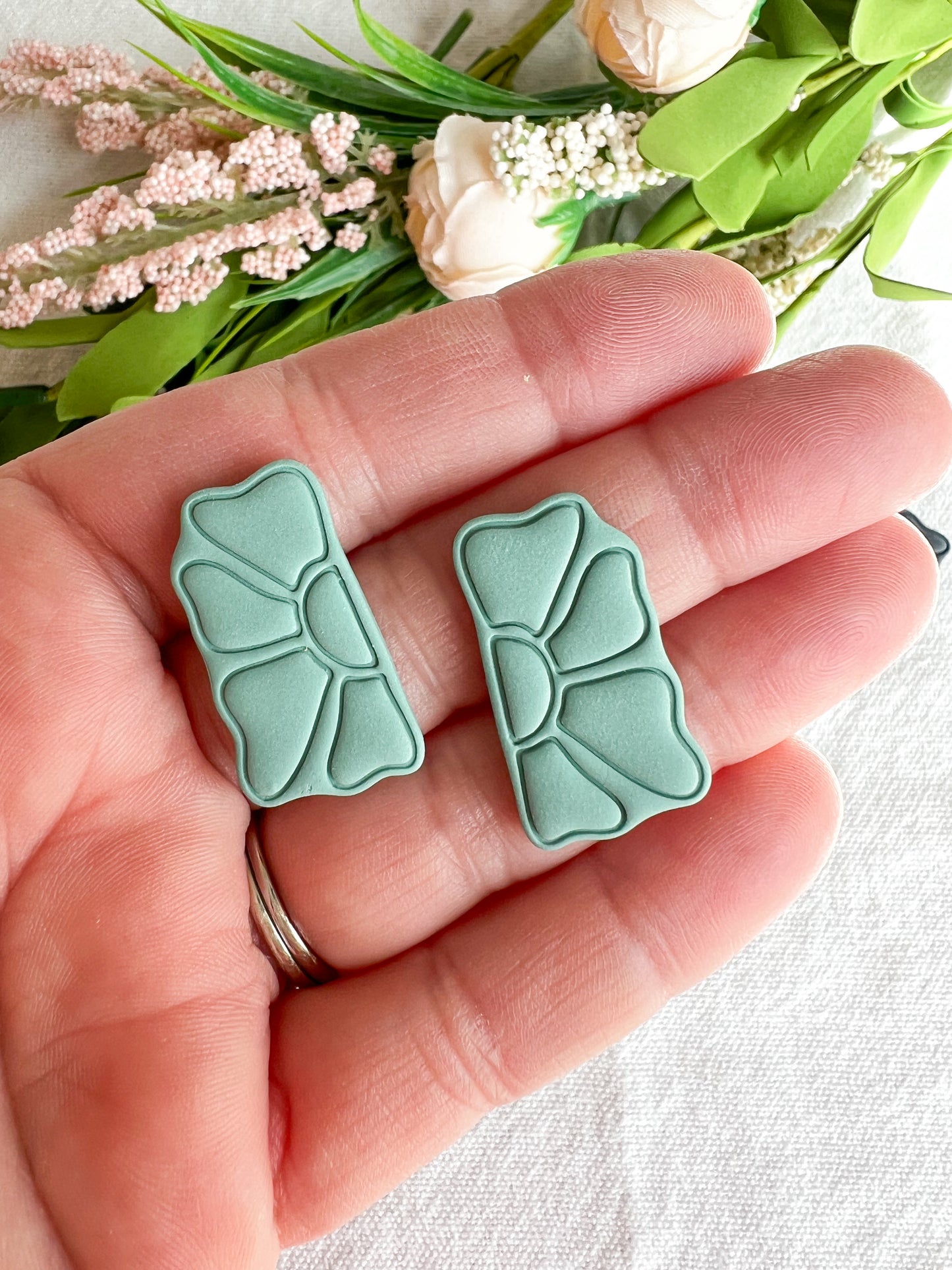 Matisse Flower Retro Colored Polymer Clay Studs