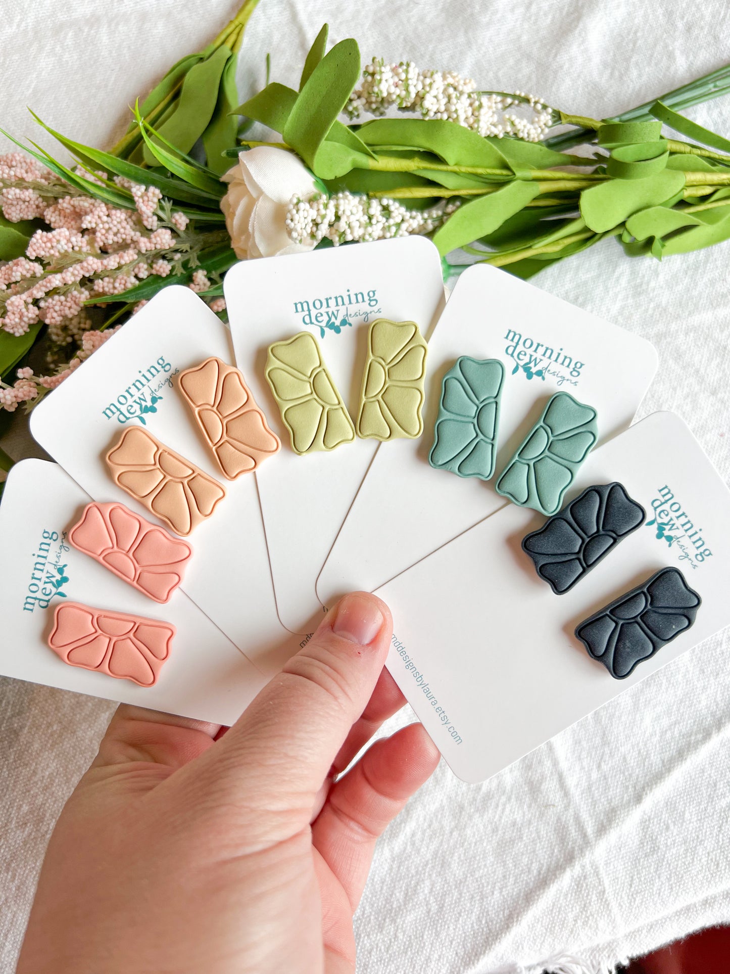 Matisse Flower Retro Colored Polymer Clay Studs