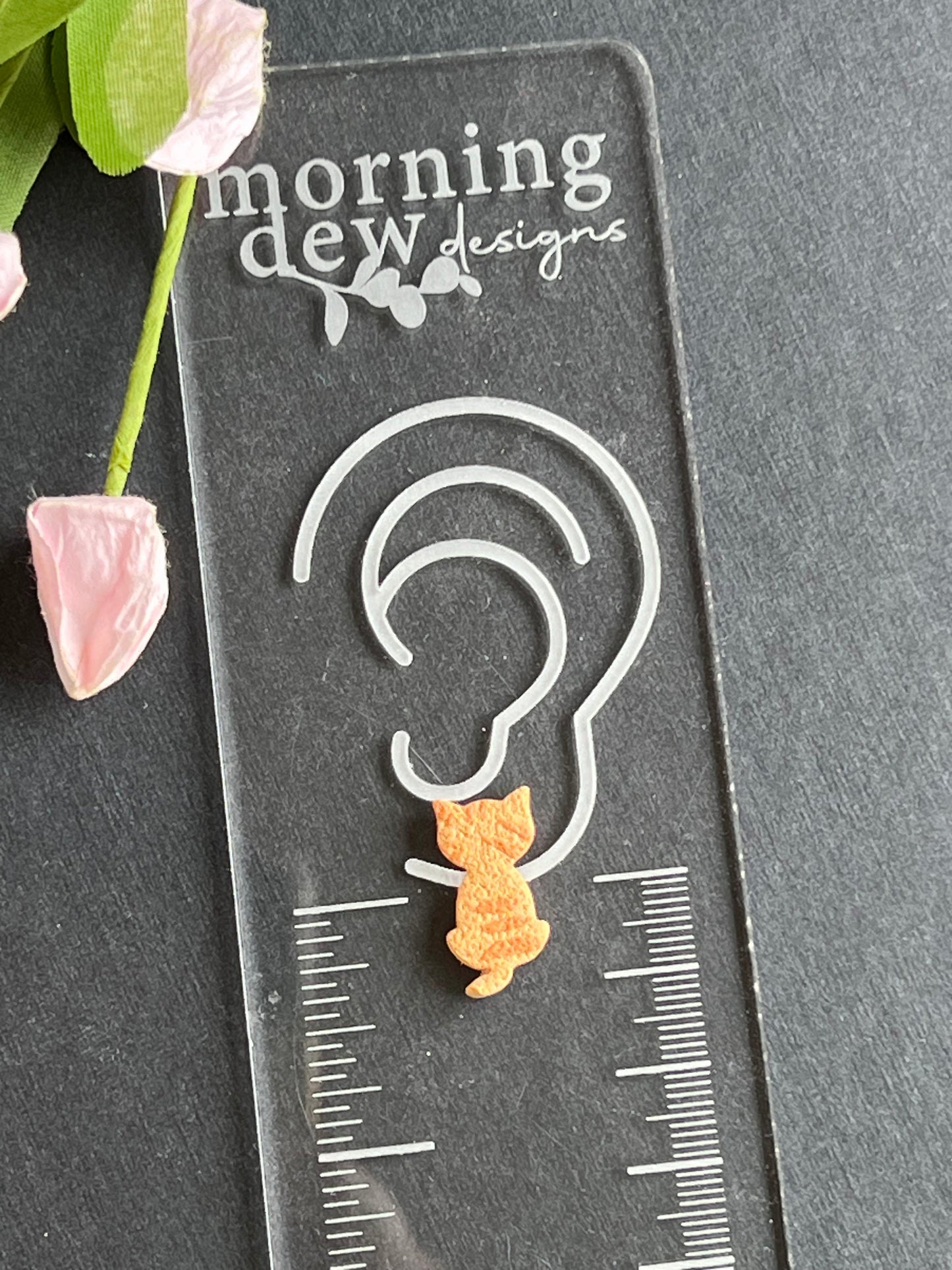 Cat Polymer Clay Studs