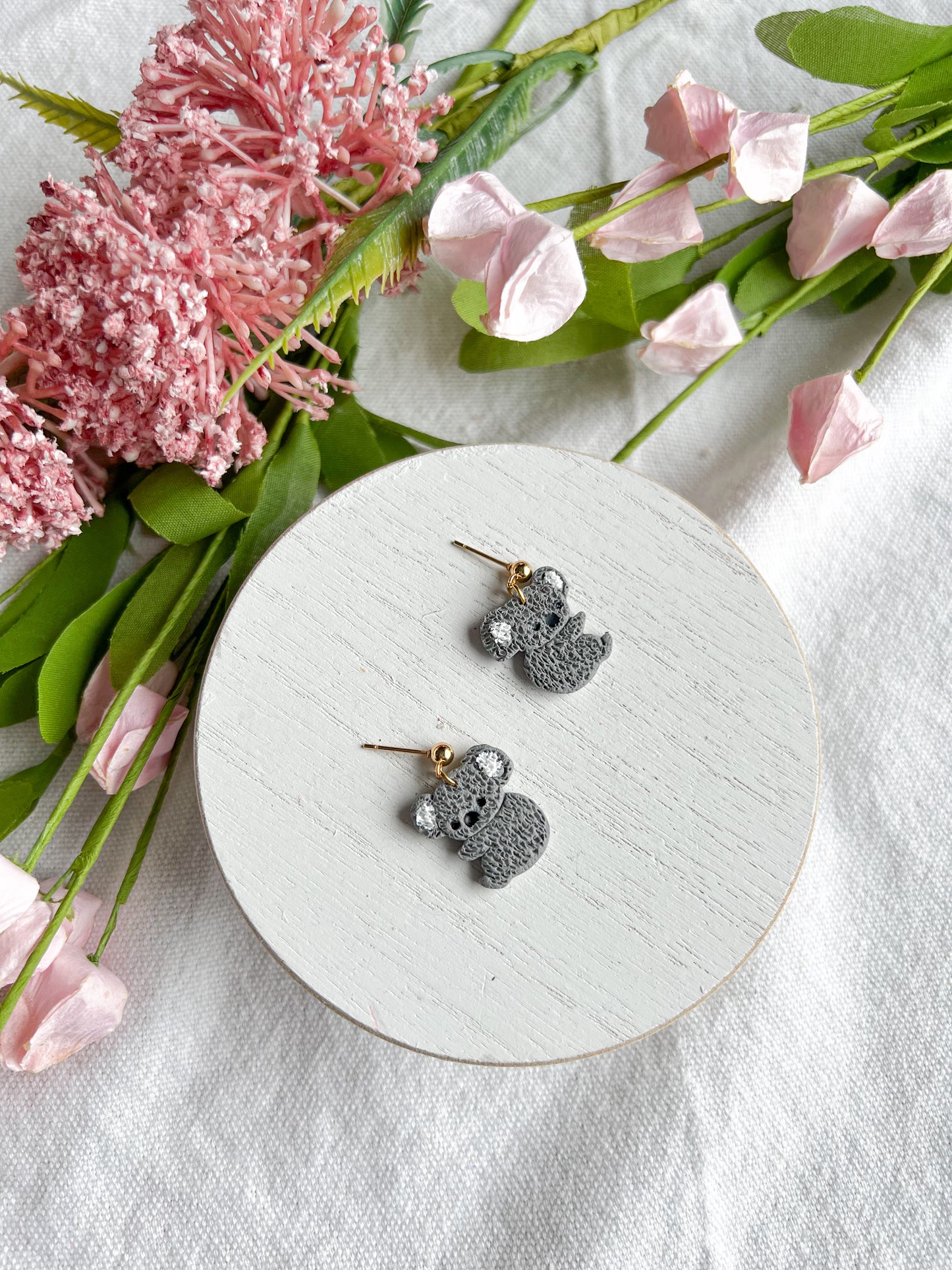 Koala Bear Polymer Clay Earrings