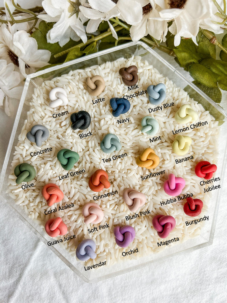 Polymer Clay Knot Studs