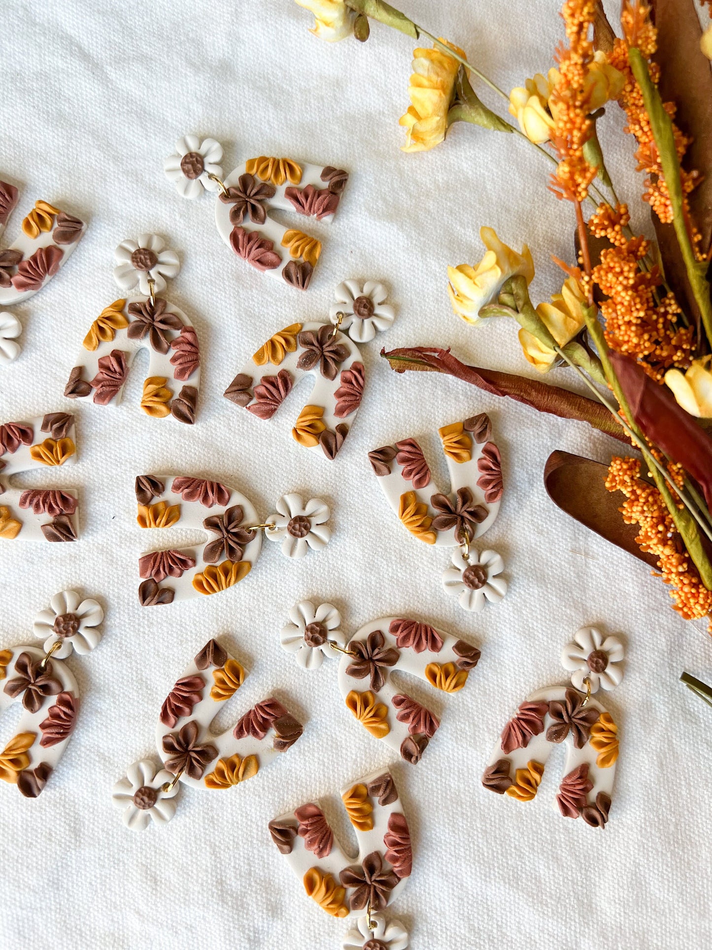 Boho Fall Floral Arch Dangles