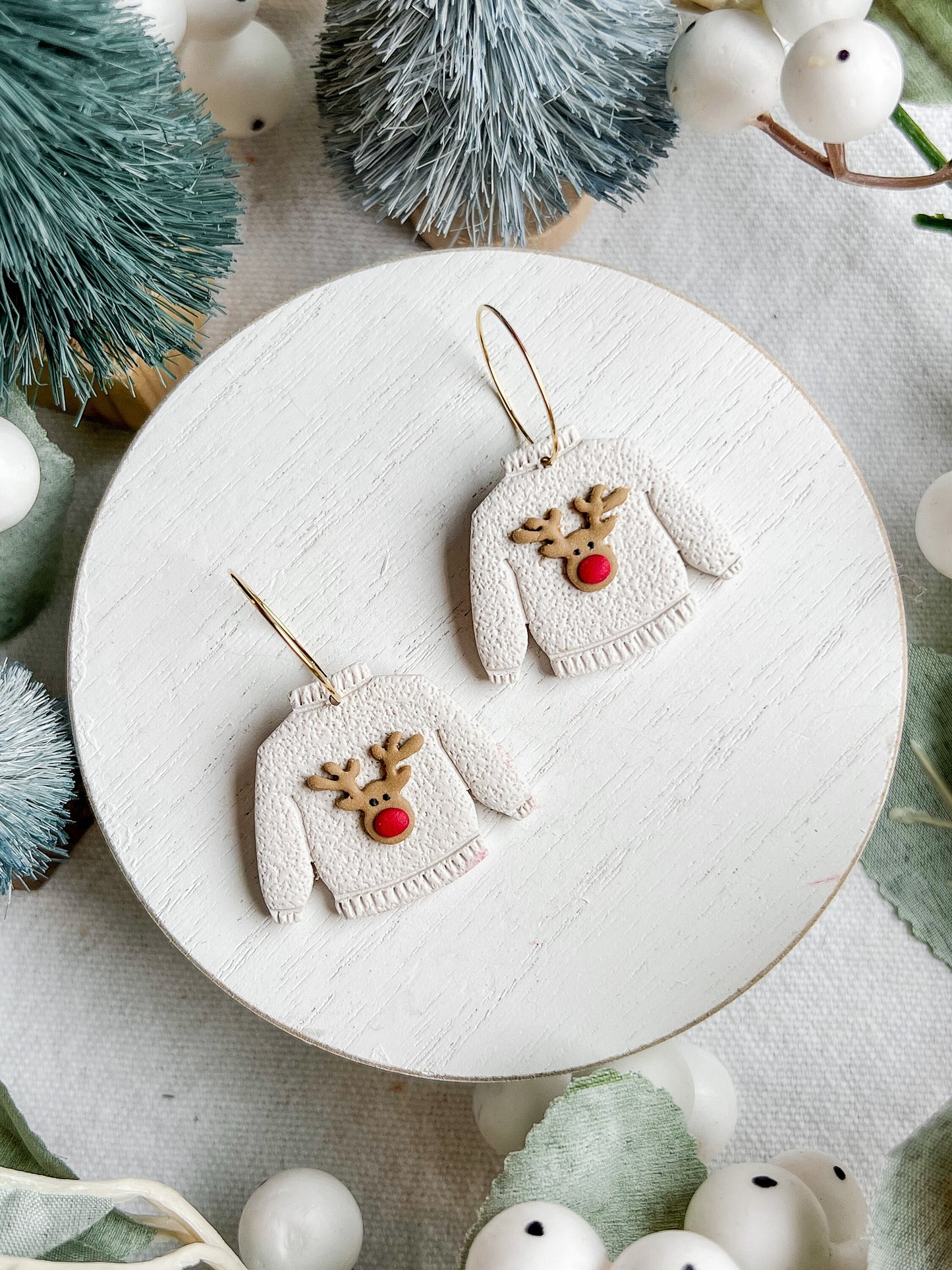 Christmas Rudolph Reindeer Sweater Dangles