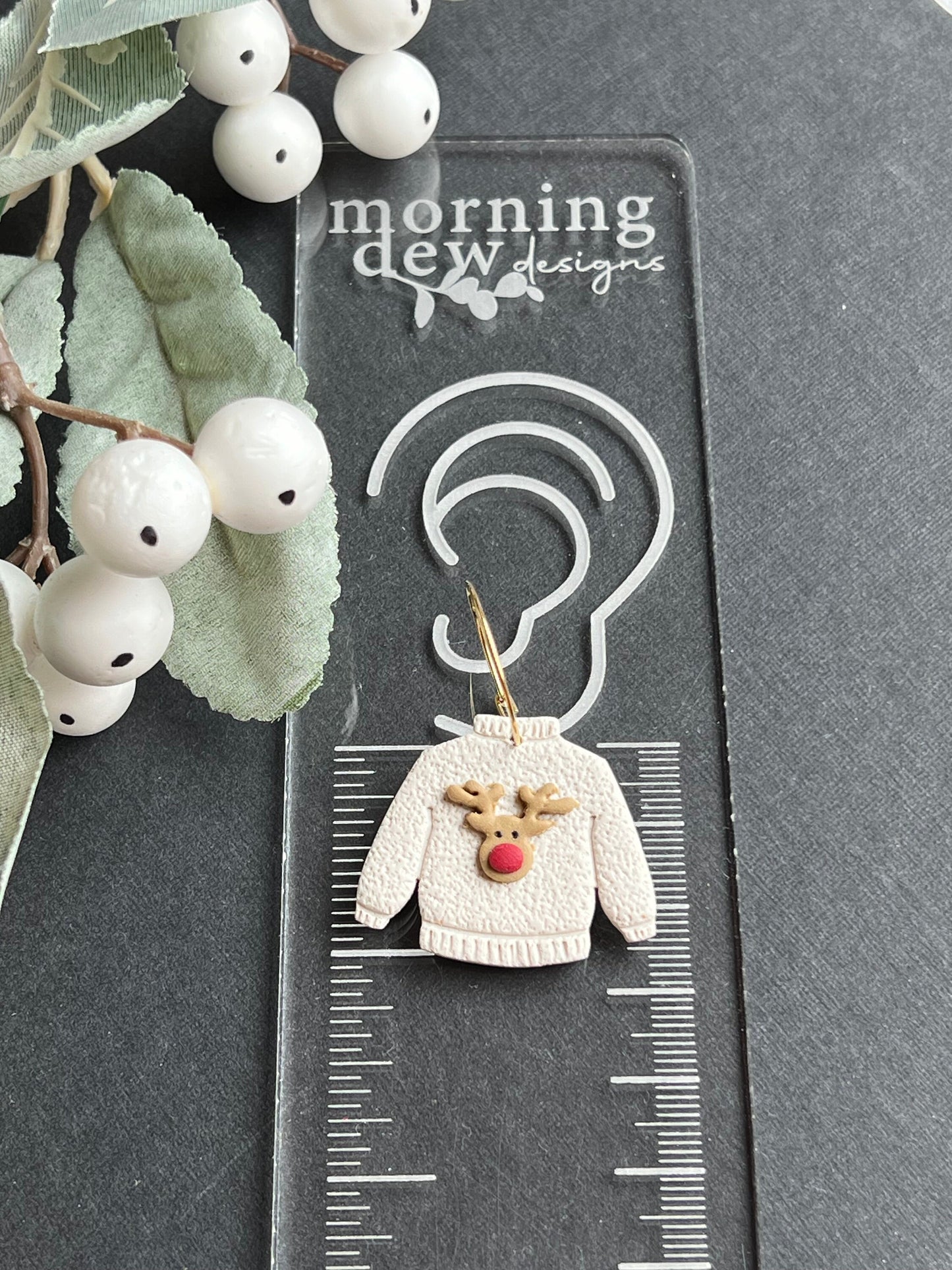 Christmas Rudolph Reindeer Sweater Dangles