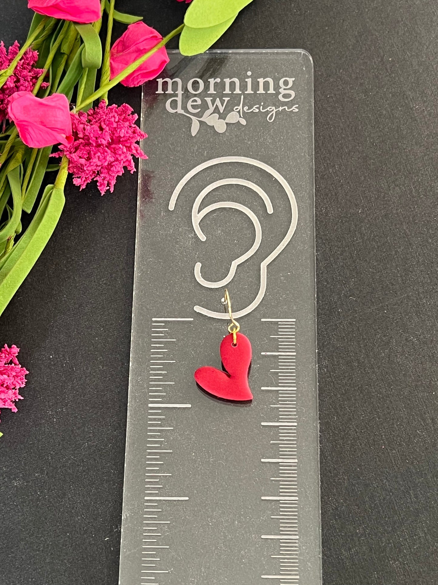 Curvy Heart Dangles