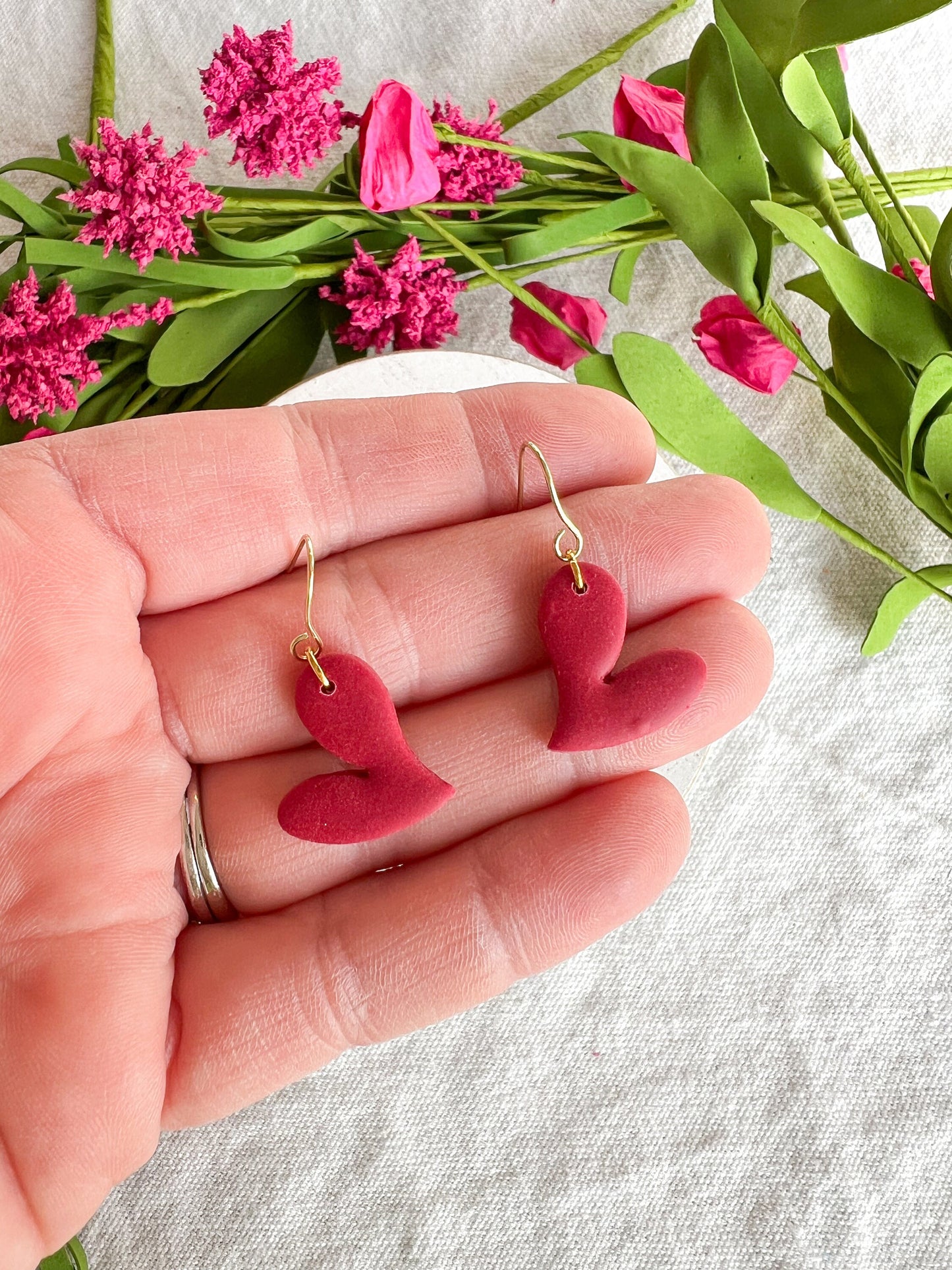 Curvy Heart Dangles