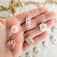 Pink Parisian Valentine Polymer Clay Jewelry Charms