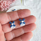 Dutch Delft Windmill Polymer Clay Studs