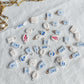 Blue and White Coastal Mini Polymer Clay Jewelry Charms