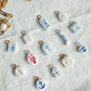Blue and White Coastal Mini Polymer Clay Jewelry Charms