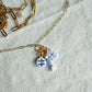 Blue and White Coastal Mini Polymer Clay Jewelry Charms