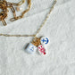 Blue and White Coastal Mini Polymer Clay Jewelry Charms