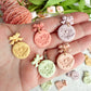 Pastel Spring Dangles with Bow Detail Polymer Clay Earrings