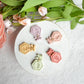 Pastel Spring Dangles with Bow Detail Polymer Clay Earrings