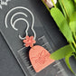 Pastel Honeybee Embossed Floral Polymer Clay Earrings