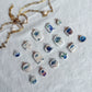 Blueberry Themed Transfer Paper Designed Polymer Clay Charms