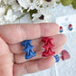 Stars and Stripes Polymer Clay Studs | 4th of July Studs | USA Studs