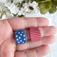 Stars and Stripes Polymer Clay Studs | 4th of July Studs | USA Studs