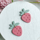 Fresh Strawberry Clay Earrings