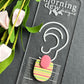 Bright Colored Striped Polymer Clay Earrings