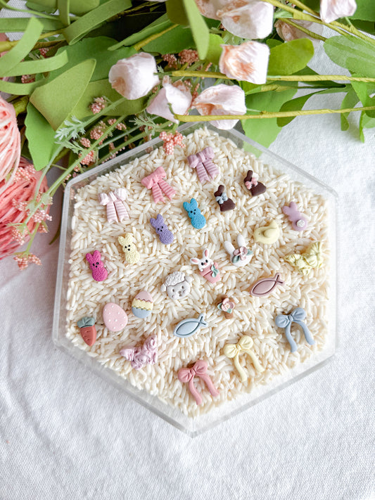 Spring and Easter inspired Polymer Clay Studs