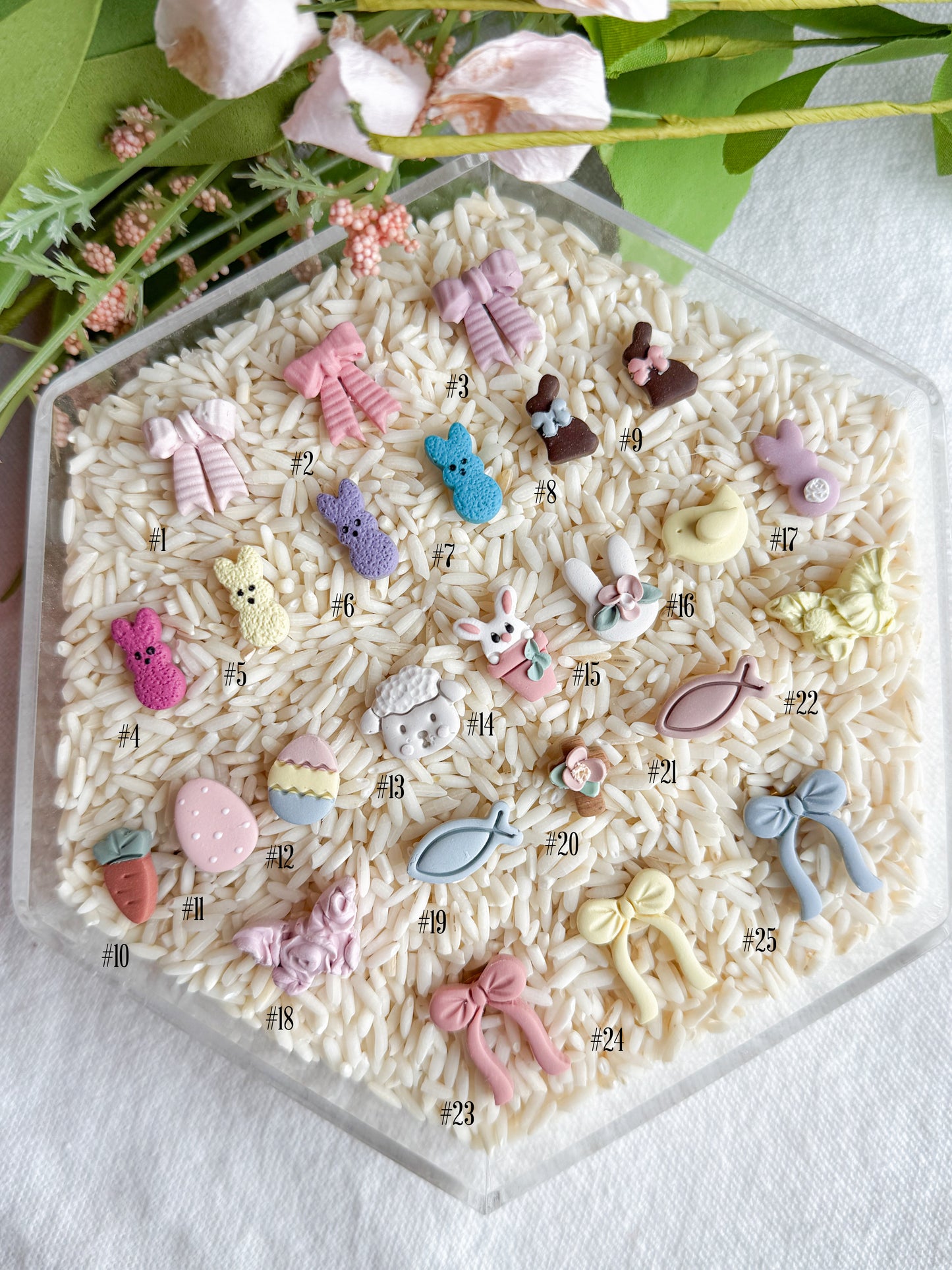 Spring and Easter inspired Polymer Clay Studs