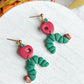 Hungry Caterpillar Polymer Clay Earrings