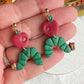 Hungry Caterpillar Polymer Clay Earrings