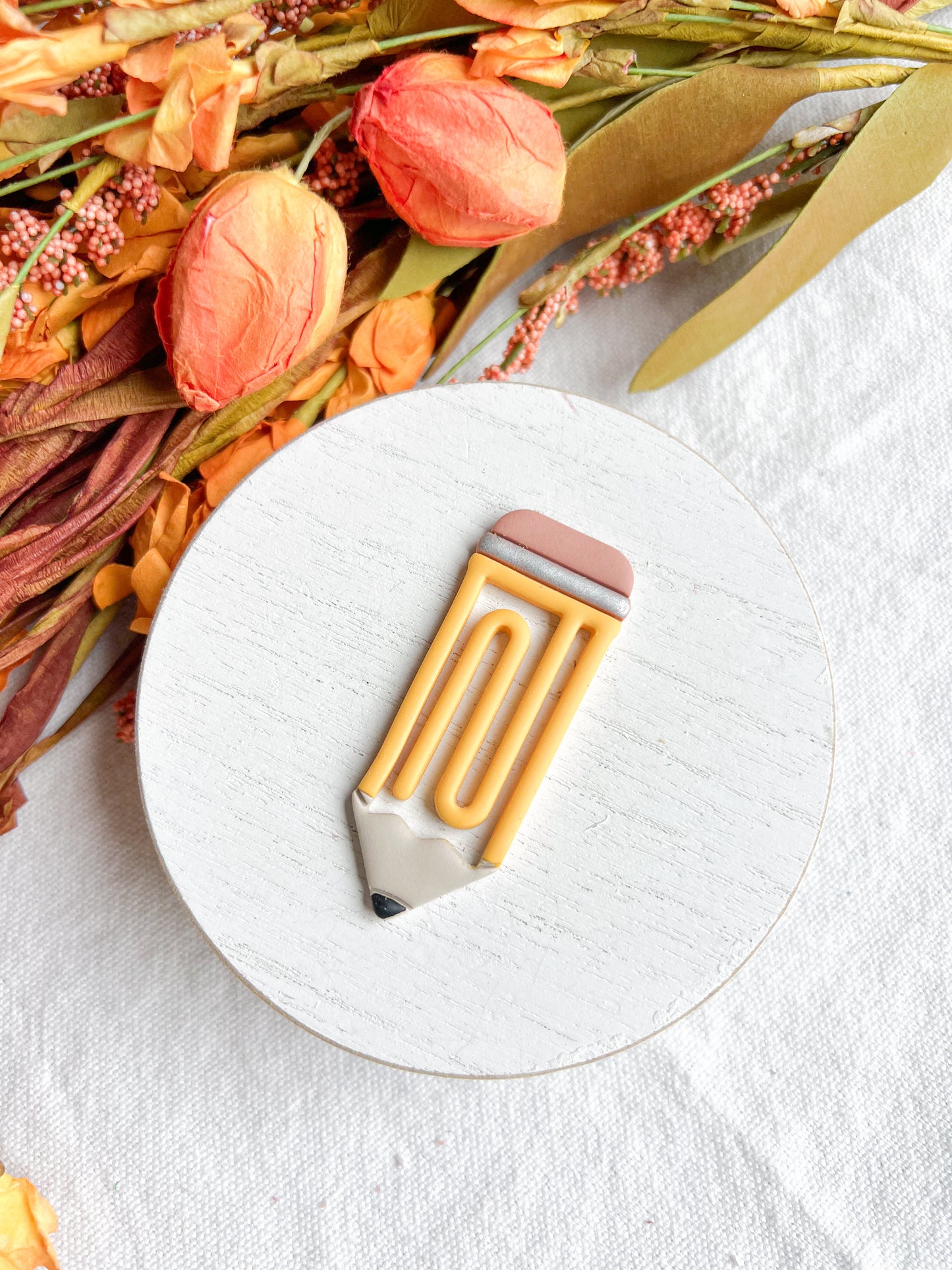 Pencil Polymer Clay Bookmark