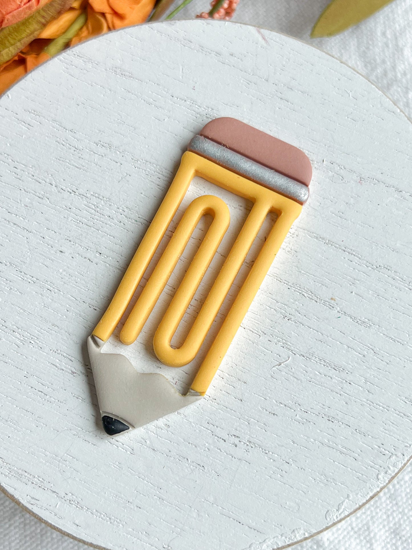 Pencil Polymer Clay Bookmark