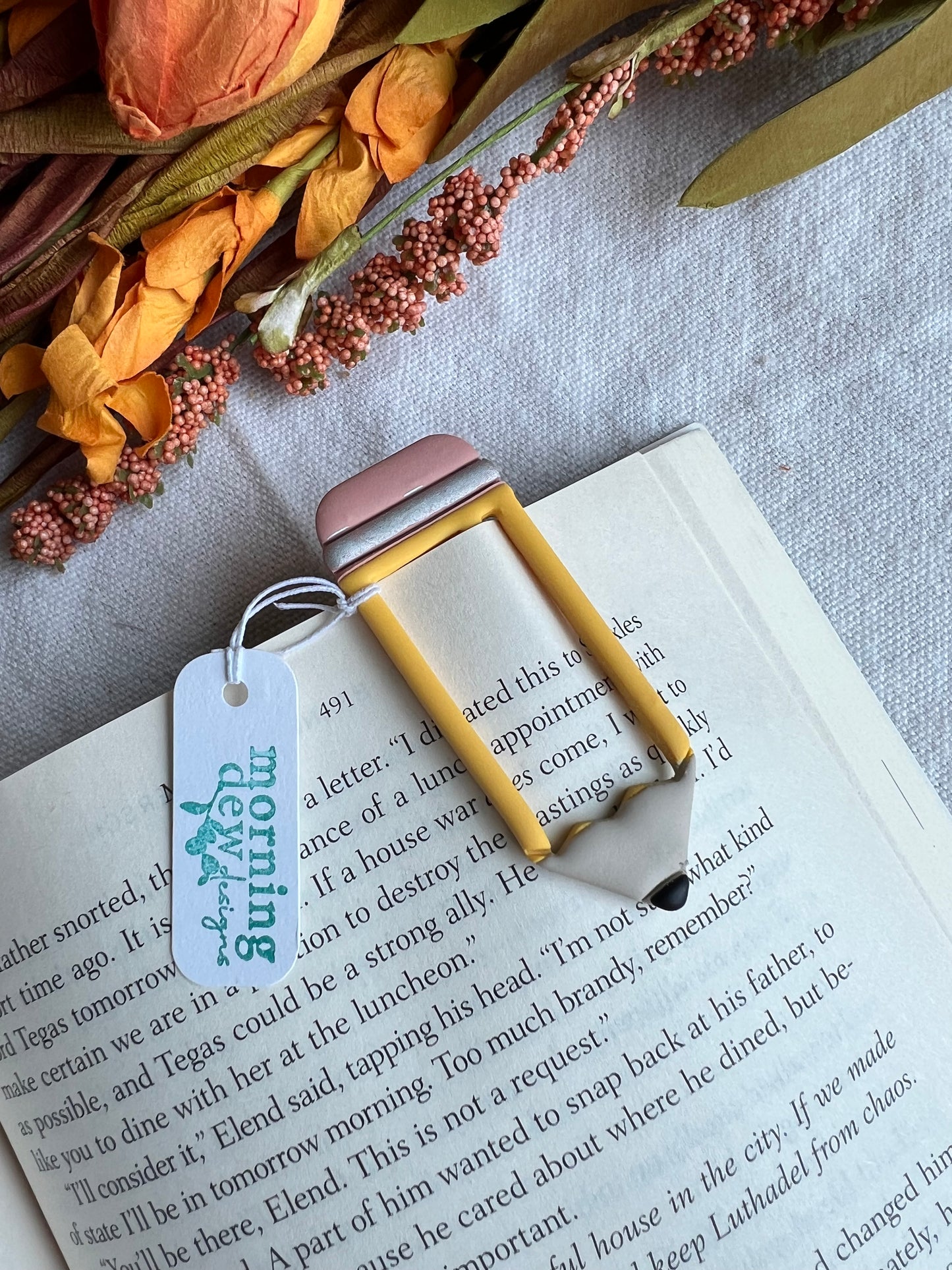 Pencil Polymer Clay Bookmark