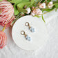 Dutch Delft Blue Pattern Wooden Shoe Polymer Clay Earrings