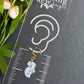 Dutch Delft Blue Pattern Wooden Shoe Polymer Clay Earrings