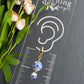 Dutch Delft Blue Floral Bead Drop Polymer Clay Earrings