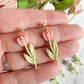 Spring Tulip Polymer Clay Earrings