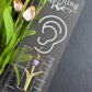 Gold Framed Dangled Tulip Polymer Clay Earrings