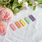 Tulip Embossed Minimalist Rectangle Polymer Clay Earrings