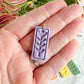 Tulip Embossed Minimalist Rectangle Polymer Clay Earrings